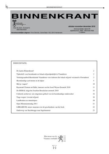Binnenkrant 2010-4.pdf - Heemkundige Kring van Gooik