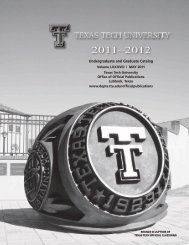 2011â2012 - Undergraduate Admissions - Texas Tech University
