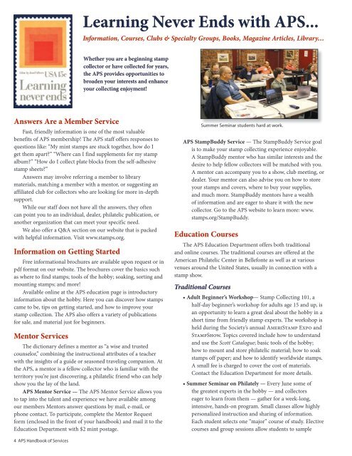 pdf format - American Philatelic Society