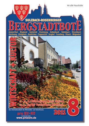 Ausgabe August 2011 - Pro Su-Ro