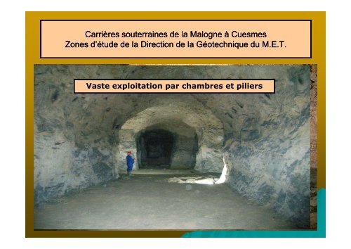 Carrières souterraines de la Malogne à Cuesmes Zone SNCB - sbgimr