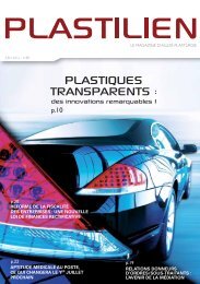 PLASTIQUES TRANSPARENTS : - Allize-Plasturgie