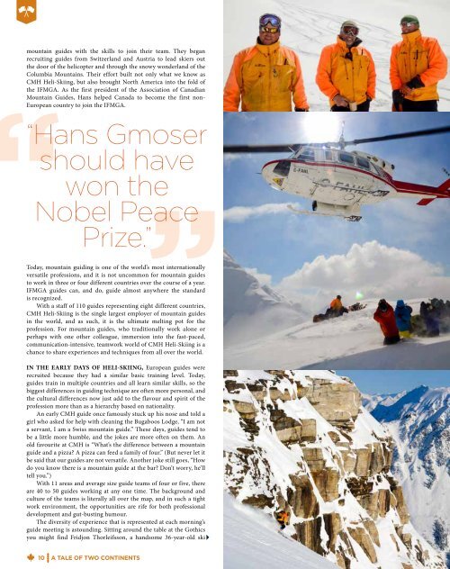 winter 2011/12 the journal of the world's greatest skiing - Summit Tour