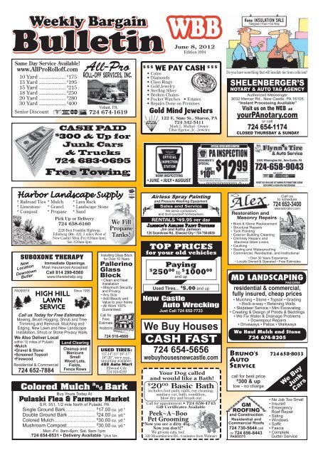Call - The Weekly Bargain Bulletin, New Castle, Lawrence County