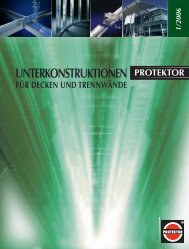 Profile und Zubehör für abgehängte Decken - Protektor