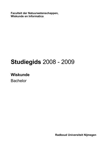 Download hele studiegids (PDF) - Radboud Universiteit