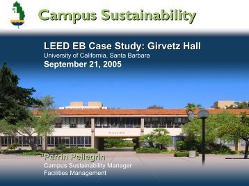 Campus Sustainability - UCSB Sustainability - University of ...