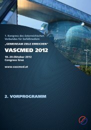 VASCMED 2012 - Klinische Abteilung fÃ¼r GefÃ¤Ãchirurgie