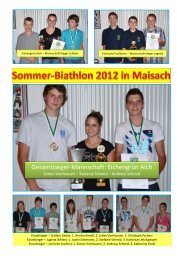 Ergebnisse und Bilder vom Sommerbiathlon 2012