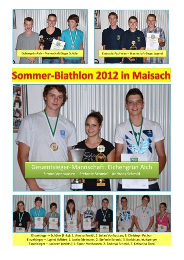 Ergebnisse und Bilder vom Sommerbiathlon 2012
