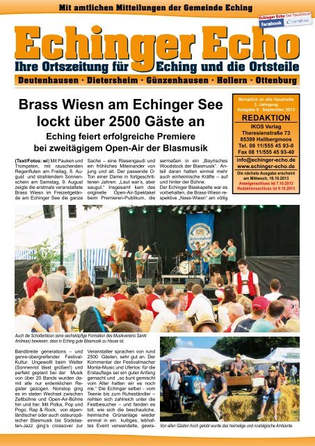 Echinger Echo 9 Ausgabe September Ikos Verlag