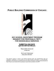 2013 School Investment Program RFP for Design-Build Services
