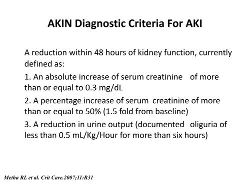 Acute Kidney Injury