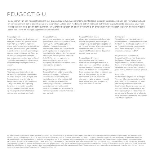Brochure - Peugeot Nederland