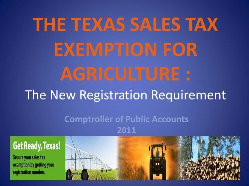 texas ag exemption number texas ag exemption number