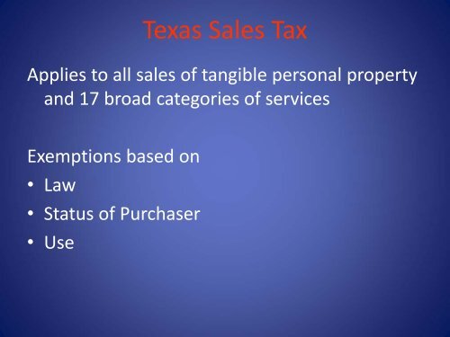 the texas sales tax exemption for agriculture - Texas Comptroller of ...