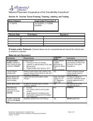 Procedure or Policy: - Oncofertility Consortium