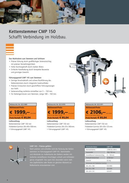 Holzbau Aktuell Maschinen und Zubehöre im ... - Protool GmbH