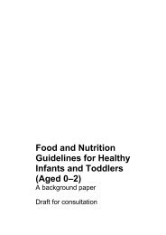 Food and Nutrition Guidelines for Healthy Infants ... - Ministry of Health