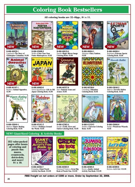coloring book bestsellers  dover publications