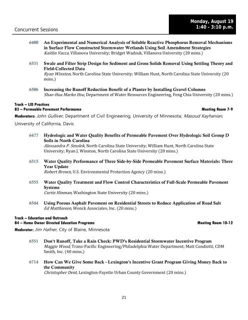 Final Program and Abstracts Book - College of Continuing Education