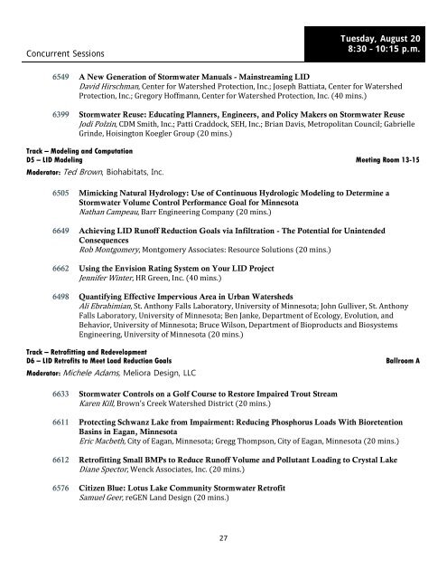 Final Program and Abstracts Book - College of Continuing Education