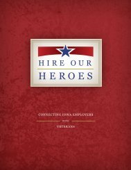 Hire Our Heroes Brochure - Iowa Department of Veterans Affairs