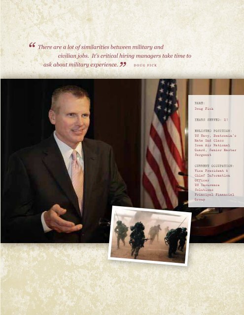 Hire Our Heroes Brochure - Iowa Department of Veterans Affairs