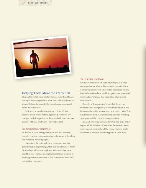 Hire Our Heroes Brochure - Iowa Department of Veterans Affairs