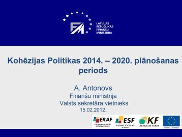 3. ES fondu vadības sistēma 2014. - 2020. gada periodā - ES fondi