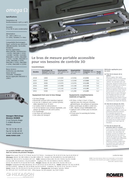 Romer Omega_fr 02.07.indd - EMS: European Metrology Systems sa