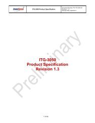 ITG-3050 Product Specification Revision 1.3 - InvenSense