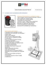 PROGRAMMA CORSO di CAMERA OSCURA BIANCO e NERO ...