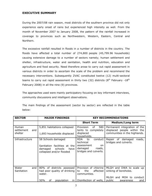 Multi-Sectoral Rapid Flood Impact Assessment - WFP Remote ...