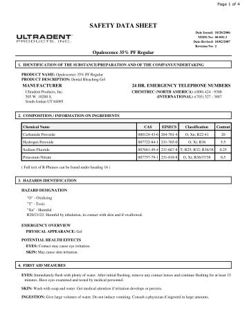 Opalescence 35 - Ultradent Products, Inc.