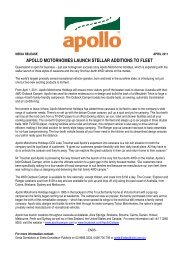 Stellar New Addition To the Apollo Motorhomes Fleet