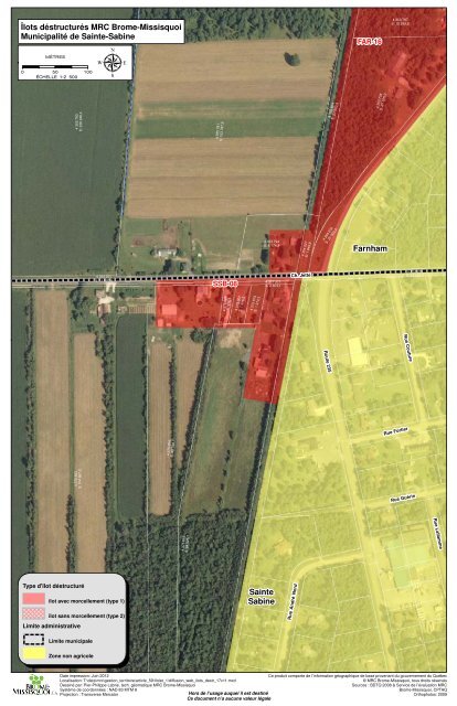 Sainte Sabine Îlots déstructurés MRC Brome-Missisquoi ...