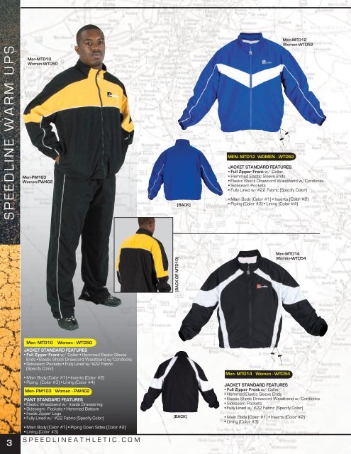 Custom Catalog - Speedline Athletic Wear