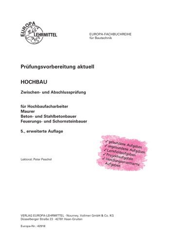 Prüfungsvorbereitung aktuell HOCHBAU