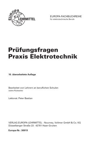 Prüfungsfragen Praxis Elektrotechnik