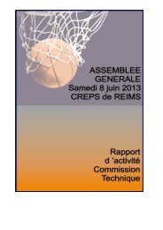 Commission Technique - Ligue Champagne Ardenne de basket-ball