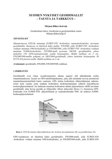 Artikkeli (pdf, 462 kt) - Geodeettinen laitos