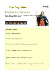 Boudicca Story Worksheet - The Day After - E2BN