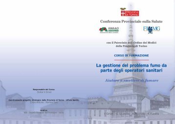 La gestione del problema fumo da parte degli ... - Provincia di Torino