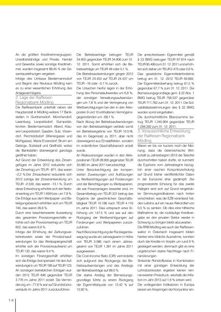 Geschäftsbericht 2012 - RRB Mödling