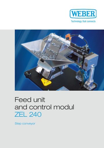 Feed unit and control modul ZEL 240 - Weber Schraubautomaten