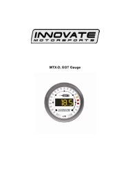 MTX-D EGT Gauge Manual (version 1.1) - Innovate Motorsports