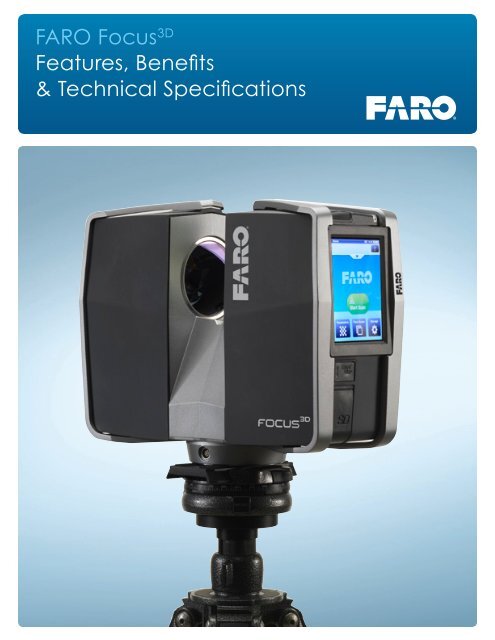 FARO Focus 3D Laser Scanner Product Brochure