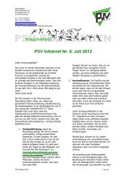 PSV Infobrief Nr. 6, Juli 2012 - Polizeisportverein Reutlingen e.V.