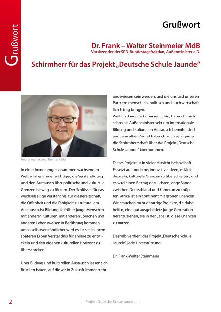 InformationsbroschÃ¼re - Projekt Deutsche Schule Jaunde